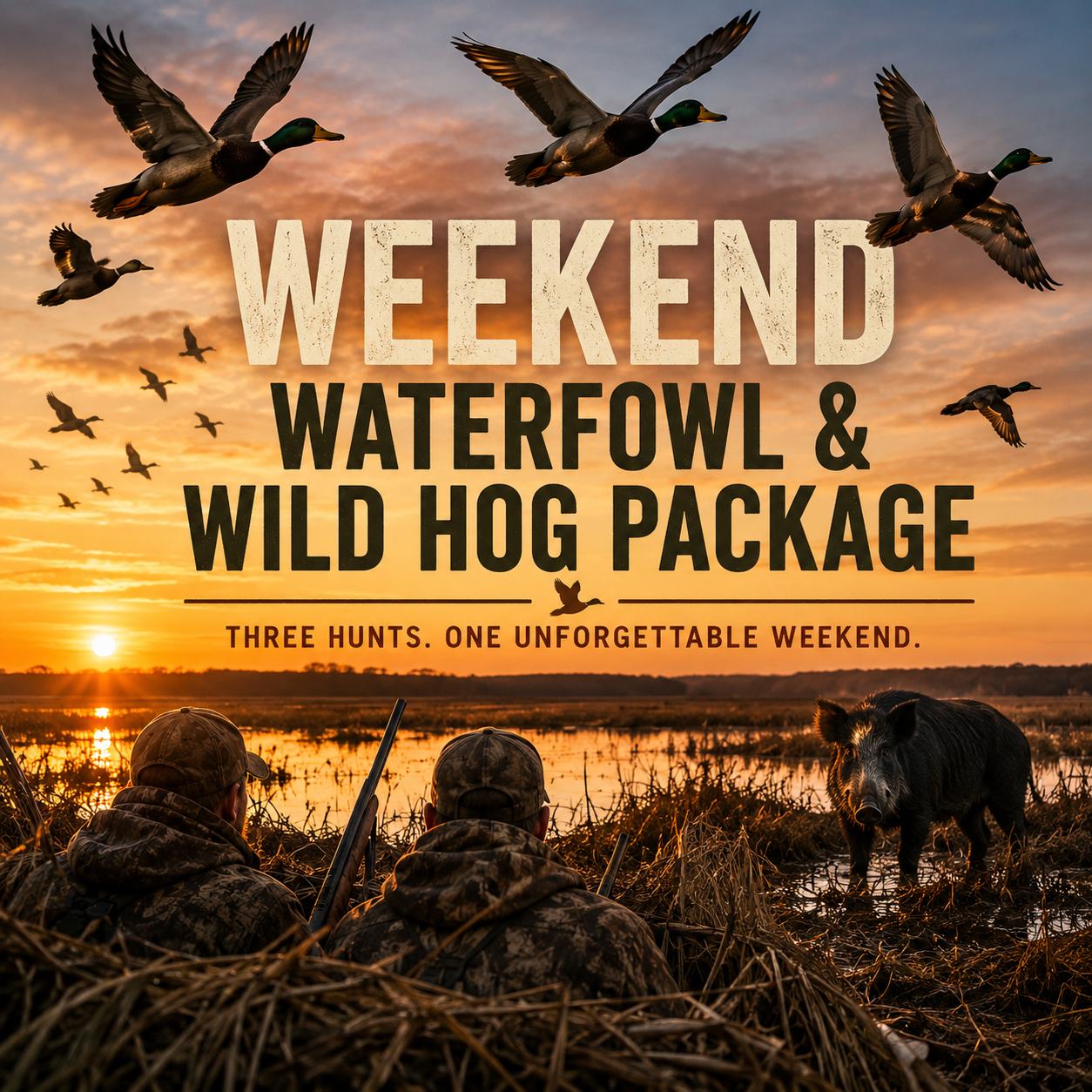 Weekend Waterfowl & Wild Hog Package